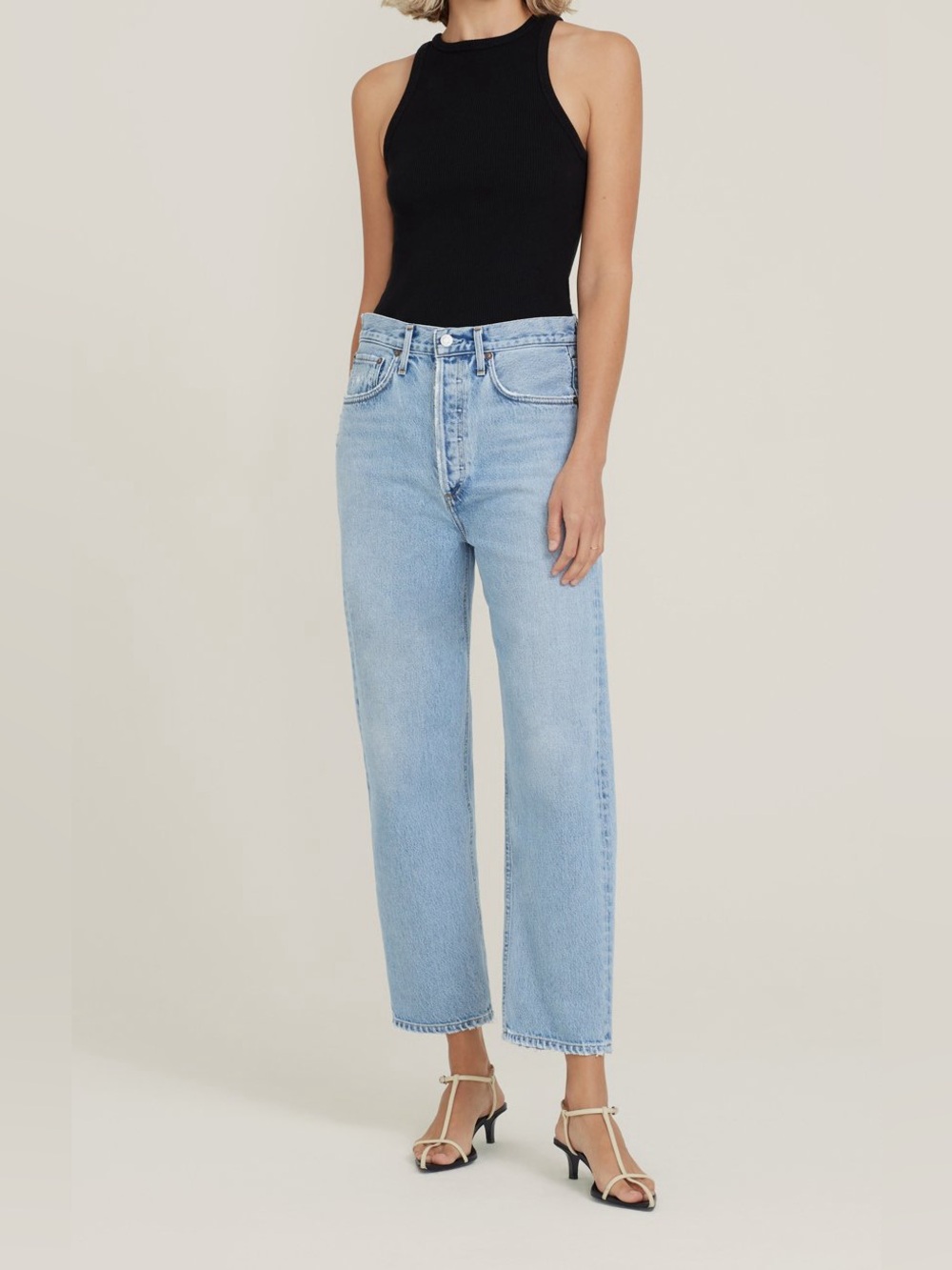 AGOLDE Denim - 90's Crop Pant in Replica 26